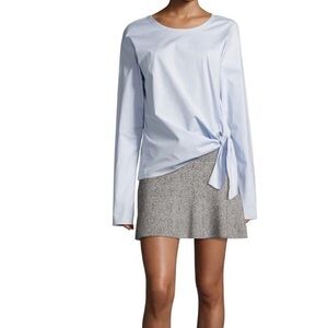 Theory Gida Knit Flare Mini Skirt - Prosecco Tweed Effect XS